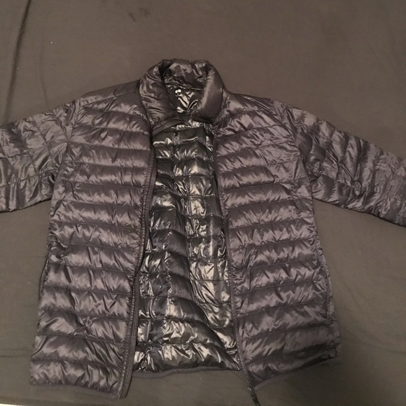 Men’s Navy Blue Puffer Down Jacket - Picture 2 of 3